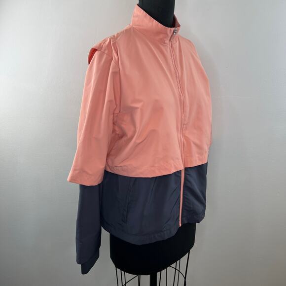 NIKE HyperAdapt Shield OLC Golf Jacket Pink Quartz/Gridiron Full Zip Two-Tone L - Picture 3 of 8